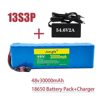 48 литиево-йонна батерия 48 30Ah 1000 W 13S3P Литиево-йонна Батерия За 54,6 В E-bike Електрически велосипеди Скутер с BMS + зарядно устройство