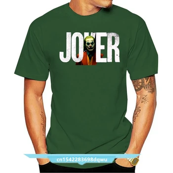 Тениска с Жокер Хоакином Фениксом, надетая щастлив лицето, мъжки тениски, Joker Is Back