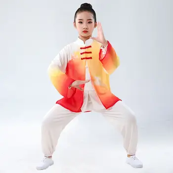 Детски дрехи за практикуване на бойни изкуства, за практикуване на ушу, Училищни Облекло за феновете на кунг-фу, За момчета И момичета от 3 теми LE451