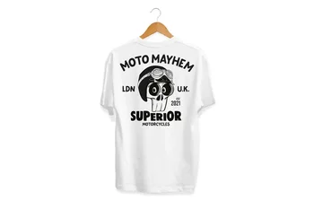 Мъжки / дамски годишната Черна градинска мода, хип-хоп, Подобрени мотори, Тениска с черепа, Памучни Тениски унисекс за възрастни, блузи с къс ръкав