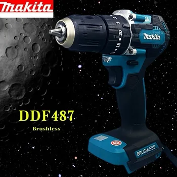 Makita DDF487 Акумулаторна Бормашина-пистолет винт 18V LXT Бесщеточный Двигател Компактна литиево-йонна Батерия С Голям Въртящ Момент на Електрическата Отвертка електрически инструменти
