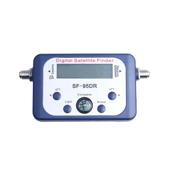 Цифров измерител на SF-95DR Сателитен Приемник на търсещия телевизионен сигнал Сателитен декодер Satfinder LCD дисплей