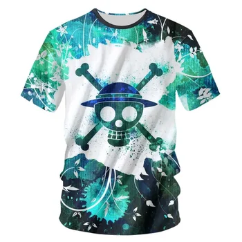 Мъжка тениска с 3D-принтом скелета, ежедневни риза с къс ръкав и кръгло деколте, весел, анимирани, лято, 2023