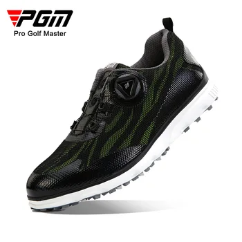 Нови мъжки маратонки за голф PGM, нескользящие маратонки, обувки с набалдашниками, покрив от дишаща мрежа
