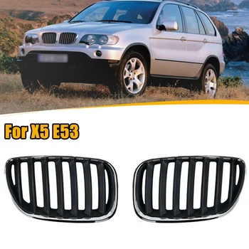 1 Чифт автомобилни предните капотов, брони, решетка за BMW X5 E53 2004-2006 51137113733