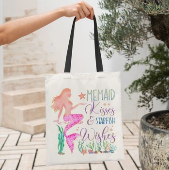 Нови дизайнерски чанти Blingbling Mermaid за жени, наплечная чанта серия Marine Защита, големи чанти за пазаруване