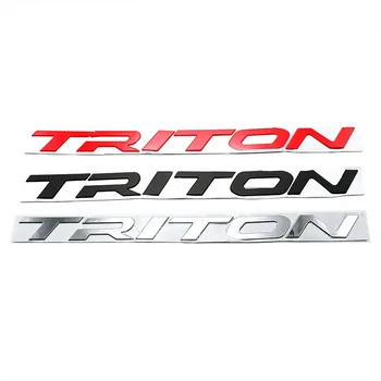 За L200 Triton 4x2 4x4 2015-2019 Червен стикер с лого и емблема на предната решетка
