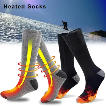 Електрически чорапи Зимни топли термоноски с възможност за регулиране на температурата на Топлинна ястия за краката на батерии с капацитет от 2200 mah за зимата