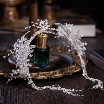 Луксозни кристали, сватбена Тиара, кристални декорации за косата принцеса, ленти За коса, сватбени Аксесоари за коса
