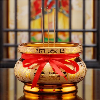 Будистка кадилница с lotus, керамична кадилница за тамян, предмети от бита на Буда, Будистка прибори, купа за тамян горелки.