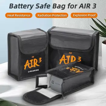 Сигурна чанта за съхранение на батерията Взрывозащищенная чанта за батерията, Сигурно съхранявайте батерията Protect Air 3 с огън, устойчиви взрывозащищенным покритие