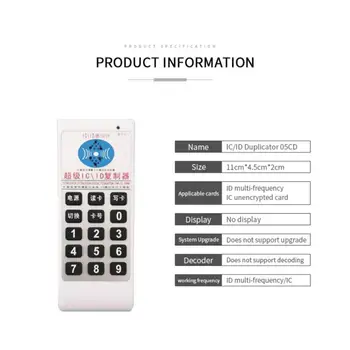 Репликатор на Карти за достъп IC/ ID 125 khz-13,56 MHZ Копирна Машина IC Card Reader & Сценарист Восъчни Етикети Карти за Контрол на достъп