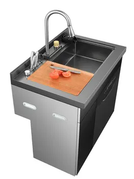 Мивка за миялна машина, напълно автоматична домакински вградена ултразвукова дезинфекция и сушене голям капацитет