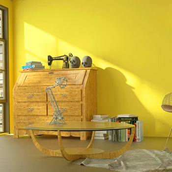 Обикновен тапет модерна минималистичная спалня лимон жълта хол оранжево-жълти, ярко-жълти тапети на тапети
