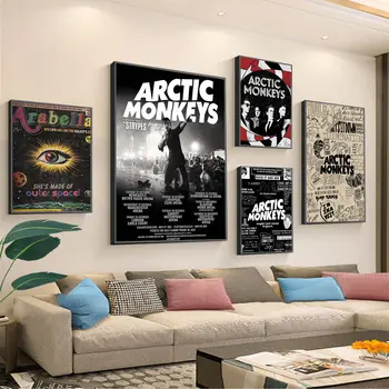 Рок-група Arctic Monkeys, Самоклеящийся художествен плакат, Необичайна стикер на стената на хола, декорация на заведението, стенен декор