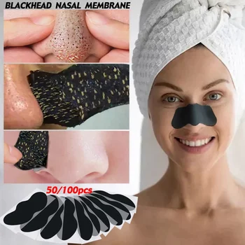 Обновена маска за премахване на черни точки, Пилинг, ленти за нос, дълбоко почистване на порите, Черна корона за носа, стикери за отстраняване на стикери, маска за грижа за кожата, лепенка