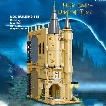 Рицар Кафене Кула на Замъка Строителни блокове от по-малки частици Монтажна модел Играчки За момчета и момичета, Подаръци за рожден Ден, приятели