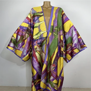 2023 ново кимоно, жена с жилетка, модерен кафтан, коктейлна секси плажна хавлия в стил бохо, Африка празнична дреха макси с дълъг ръкав