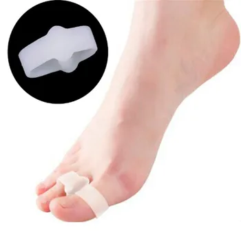 Гел възглавница за облекчаване на болки в краката Hallux Valgus Pro Разделители пръстите на краката Подравняване Силиконови Стелки Лигавицата 1 двойка Висококачествени, трайни материали за еднократна употреба