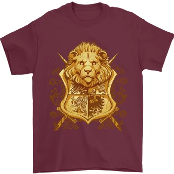 Тениска от 100% памук с гербовым щит под формата на геральдического лъв