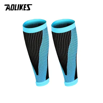 1 Чифт визии за пищяла AOLIKES Футболни Футболни защитни компресия ръкави за краката и прасците, защитни щитове за колоездене, бягане, спорт