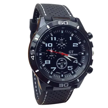 Мъжки кварцов часовник, Висококачествени спортни ръчни часовници за мъже, луксозни Бизнес Мъжки часовник с каишка силикон, Relogio Masculino Reloj