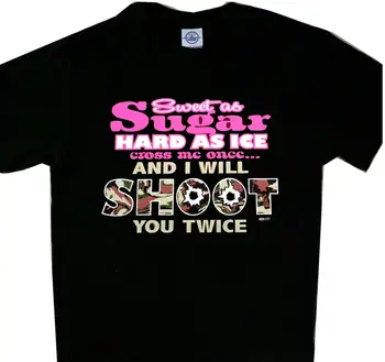 Сладка като захар камуфляжная тениска Shoot you Twice Нова дамски ловна риза