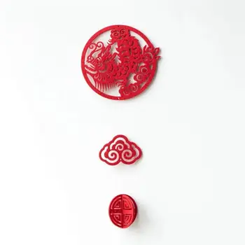 Китайските коледни украси, Червен Окачен украшение, окачване Лъки Fu домашен офис в Годината на Дракона, коледни Елхи, декора на празника на Пролетта