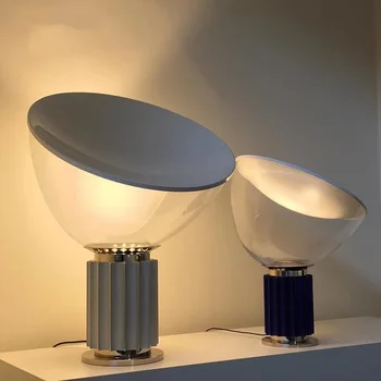 Настолна лампа Taccia Скандинавски италиански дизайнерски настолна лампа за дневна, кухненско островна осветление, промишлена стъклена настолна лампа