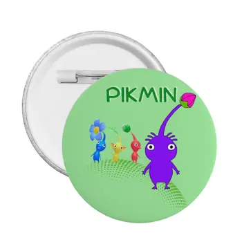 Анимирани мультяшные игри Pikmin Копчета на гърба за дънки Персонализация на икони с растително чудовище Брошки Pinback
