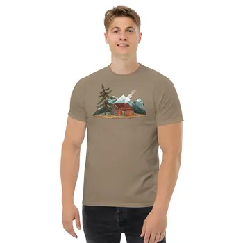 Мъжки t-shirt Mountain Cabin Life
