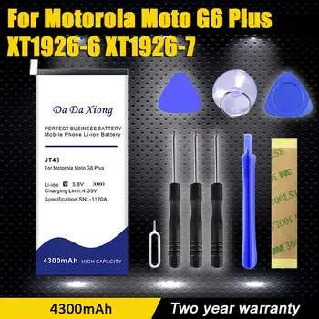 100% Оригинален Нов Батерия 4300 mah JT40 за Motorola Moto G6 Plus XT1926-6 XT1926-7 Изпрати Сопроводительный Инструмент