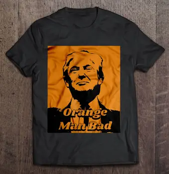 Тениска Orange Man Bad НДК Meme Donald Trump от 100% памук Кръгло деколте, Лятна Ежедневната Мъжка тениска С Къс ръкав, Размер S-3XL