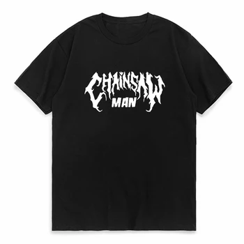 Аниме Chainsaw Man Pochita Графична Мъжка тениска Дамска Тениска с кръгло деколте и принтом Harajuku Градинска Дрехи и Качулки Pop Y2k Върховете