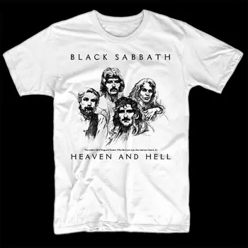 черна тениска на Групата Heaven And Hell Mark 2 Тениска БЯЛА