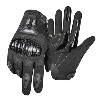 Ръкавици за езда на мотоциклет За мъже и жени, Износоустойчиви ръкавици със сензорен екран, защитни ръкавици за целия пръст за мотокрос, колоездене