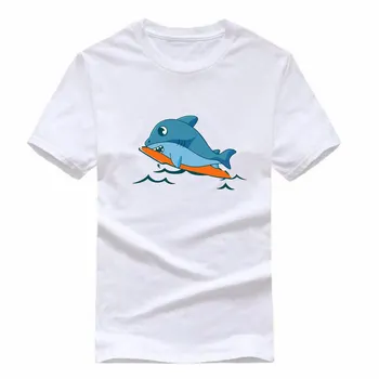 Тениска с хубава риба за сърфиране Детска тениска с изображение на класическата дъска за сърф