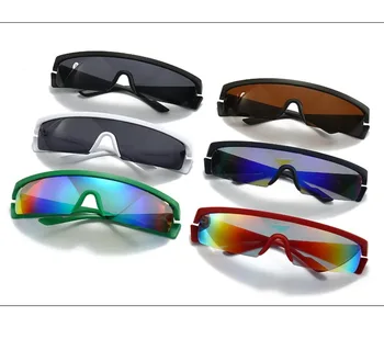 Нови Слънчеви очила Y2K за мъже, колоездене, Пътуване, Шофиране, Поляризирани очила, Слънчеви Очила с цветни лещи, Дамски Спортни очила