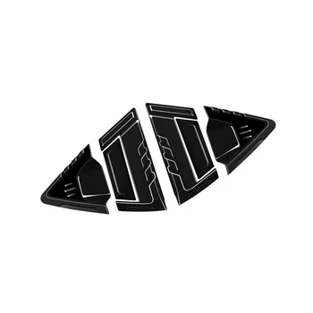Лъскаво Черно покритие на задното стъкло на колата с триъгълни капаци, Тампон на странично отдушник за -V Vezel 2021 2022